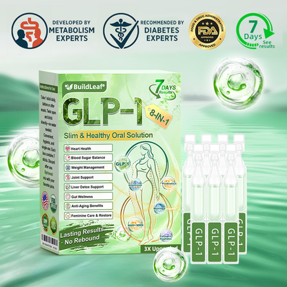 🔥Official Store | BuildLeaf® GLP-1 8-in-1 Slim & Healthy Oral Solution (Once a day, results in 7 days), With 100 Billion CFU Active Probiotics ✅ Supports weight management, heart health, diabetes, gut & women’s health, while firming skin & boosting energy