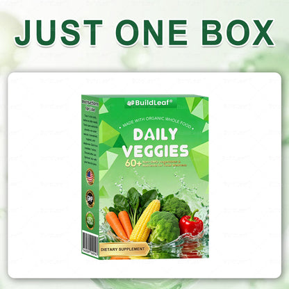 BuildLeaf® 60+ Non-GMO Vegetables Oral Solution, made with organic whole-food superveggies for total wellness.