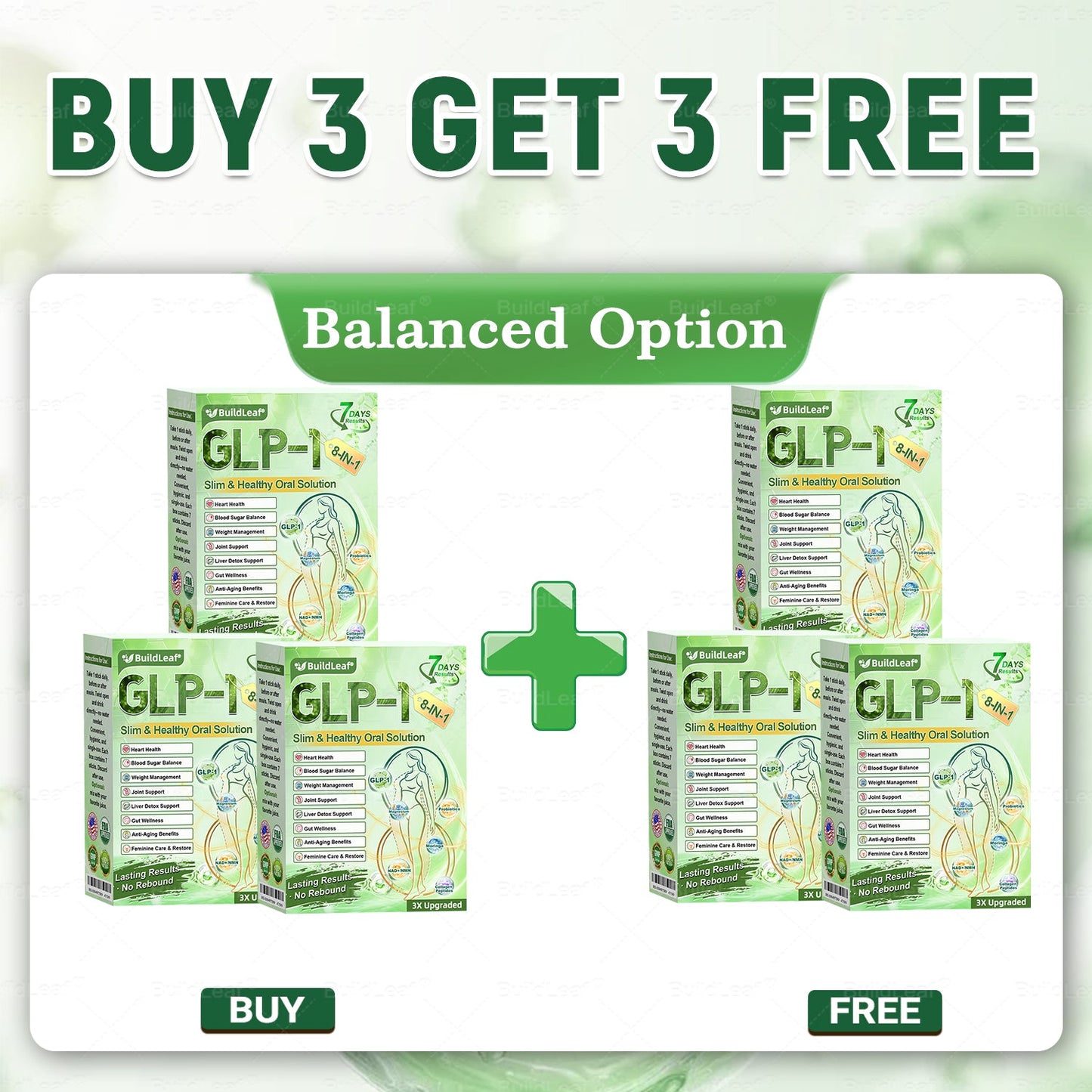 🔥Official Store | BuildLeaf® GLP-1 8-in-1 Slim & Healthy Oral Solution (Once a day, results in 7 days), With 100 Billion CFU Active Probiotics ✅ Supports weight management, heart health, diabetes, gut & women’s health, while firming skin & boosting energy